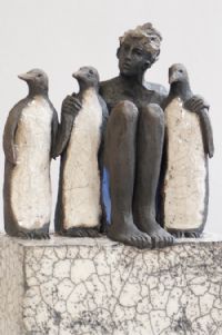 Exposition à Paris des sculptures de Sylvie du Plessis,accompagnées des toiles de Cathalaa. Du 14 janvier au 15 février 2014 à Paris06. Paris.  14H00